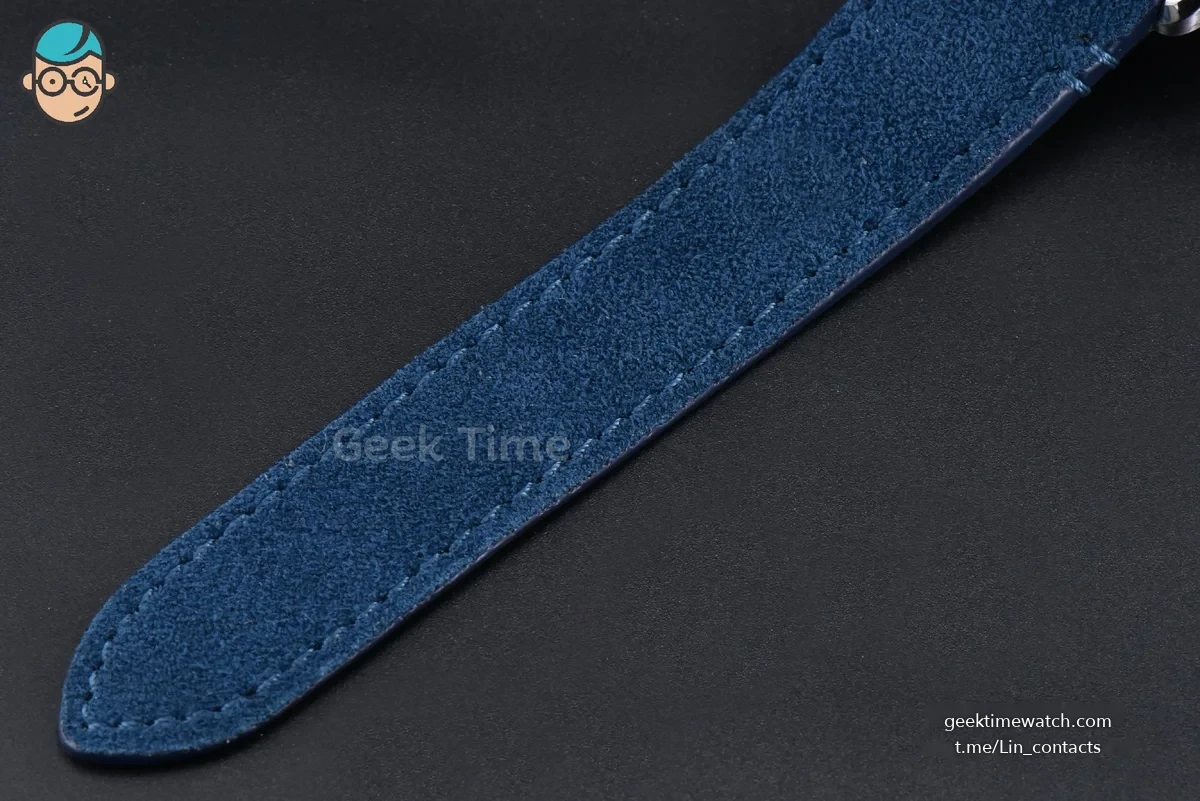 Santos de Cartier Large 40mm AF SS Blue Dial Blue Leather Strap MIYOTA 9015