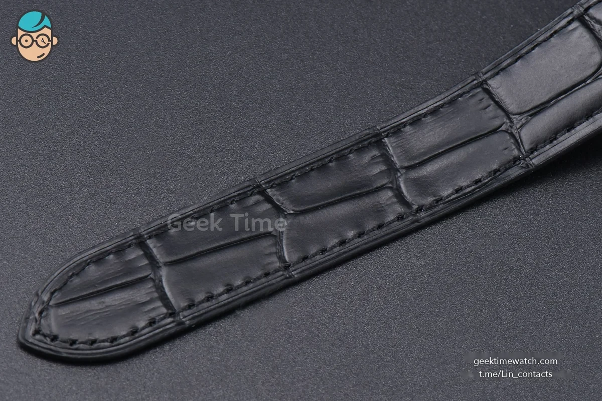 Santos de Cartier Medium 35mm SS AF White Dial Diamond Bezel Black Leather Strap MIYOTA 9015