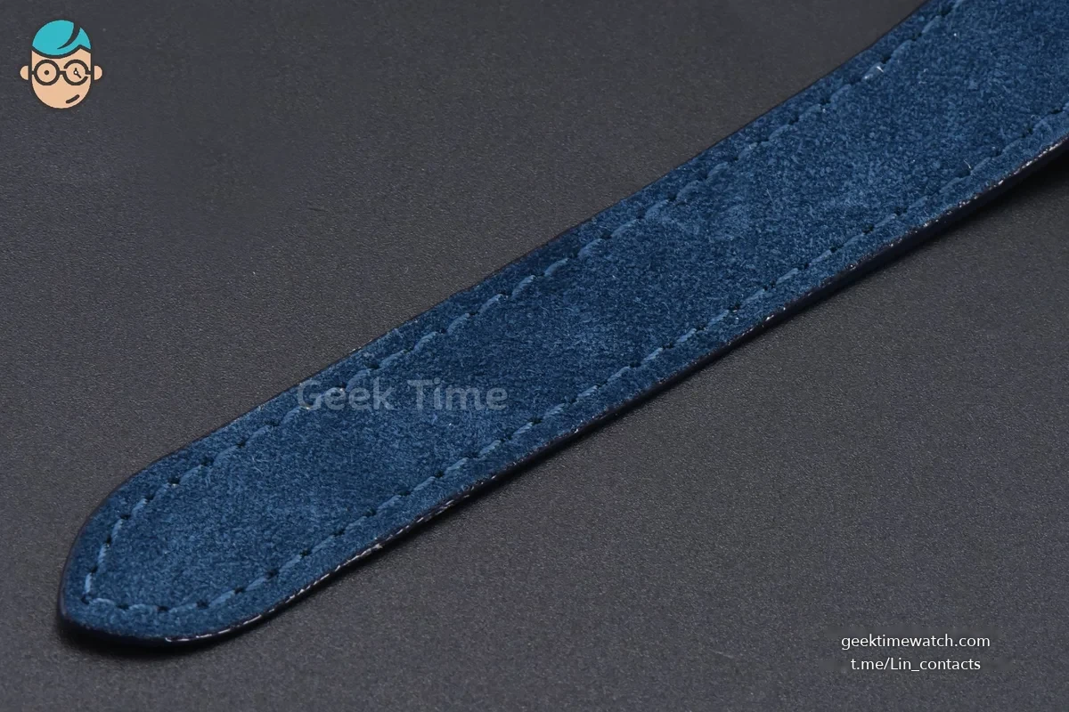 Santos de Cartier Medium 35mm YG AF White Dial Diamond Bezel Blue Leather Strap MIYOTA 9015