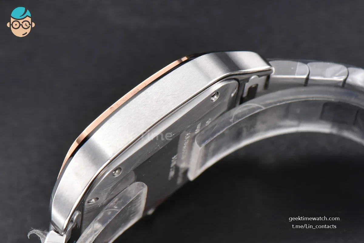 Santos de Cartier Medium BVF 35MM RG/SS White Dial RG/SS Bracelet MIYOTA 9039