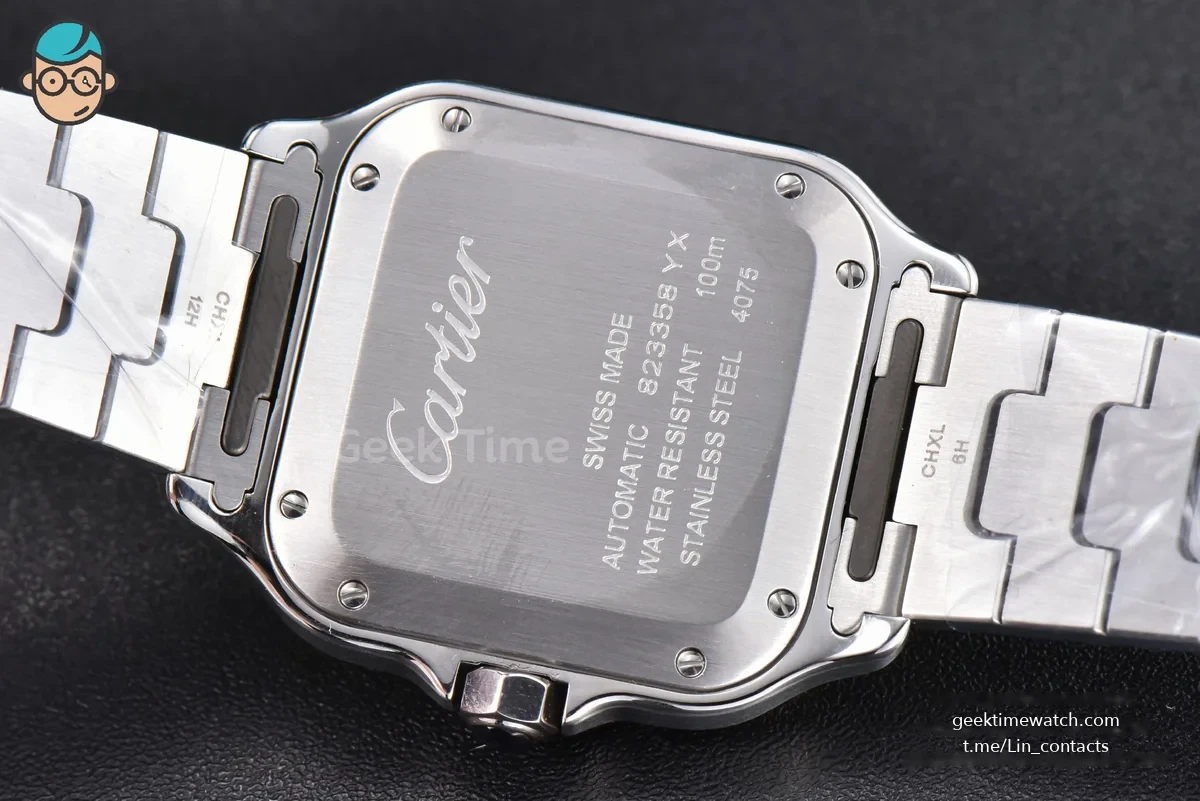 Santos de Cartier Medium BVF 35MM RG/SS White Dial RG/SS Bracelet MIYOTA 9039