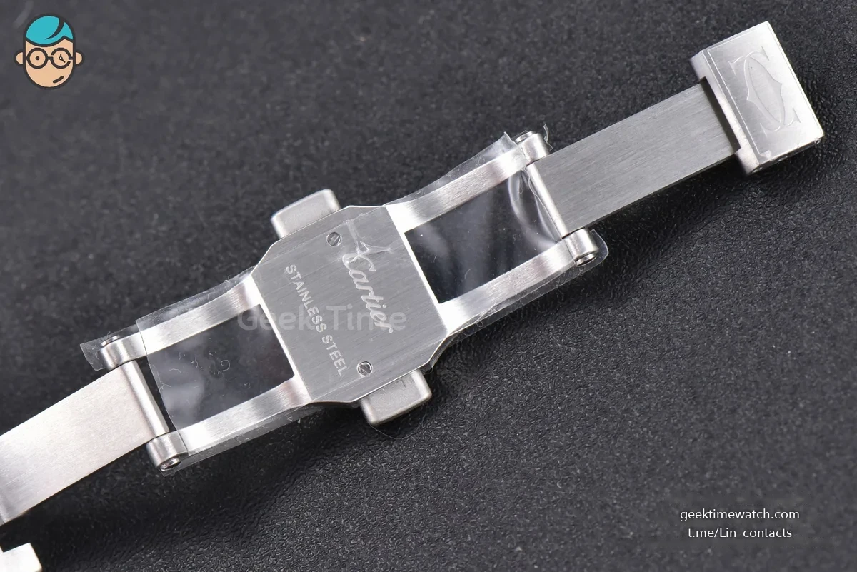 Santos de Cartier Medium BVF 35MM RG/SS White Dial RG/SS Bracelet MIYOTA 9039