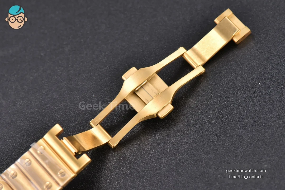 Santos de Cartier Medium BVF 35MM YG White Dial YG Bracelet MIYOTA 9039