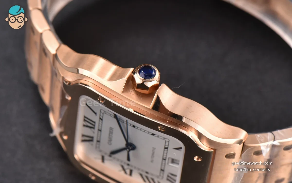 Santos de Cartier XL BVF 40MM RG White Dial RG Bracelet MIYOTA 9019