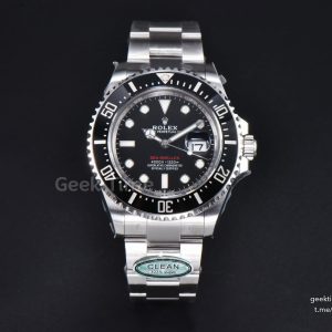 Sea-Dweller 126600 43mm Clean Factory Black Ceramic ‘Red Text’ SS Bracelet VR3235
