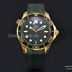 Seamaster Diver 300M 42mm VSF YG Green Bezel Green Dial Green Rubber Strap A8800