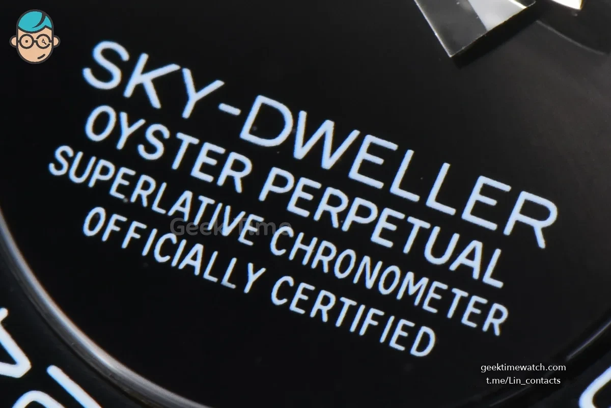 Sky-Dweller 336239 42mm ZF SS Black Dial Rubber Oysterflex Strap (Tungsten)