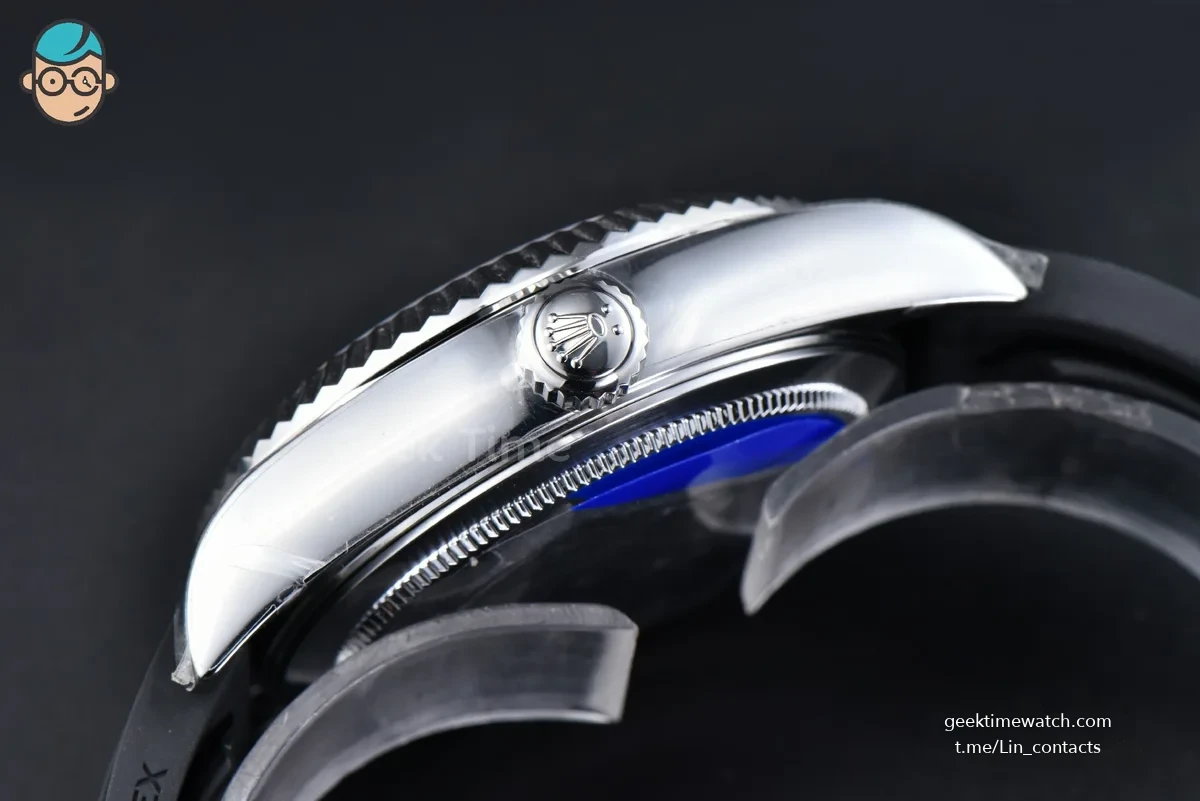 Sky-Dweller 336239 42mm ZF SS Black Dial Rubber Oysterflex Strap (Tungsten)