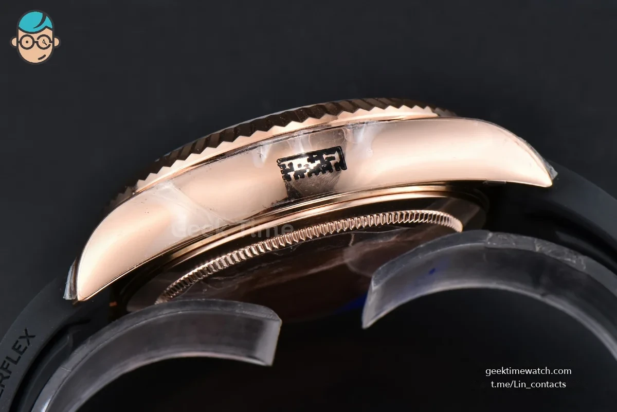 Sky-Dweller 336935 42mm ZF RG Case Brown Dial Rubber Oysterflex Strap A23J (Tungsten)