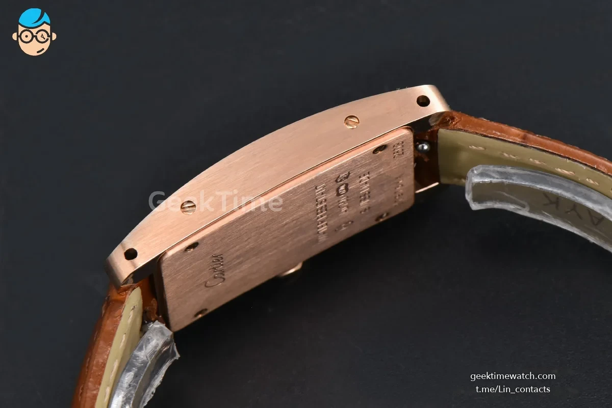 Tank Américaine Small 35.8mmx19mm RG 8848F Brown Leather Strap Quartz