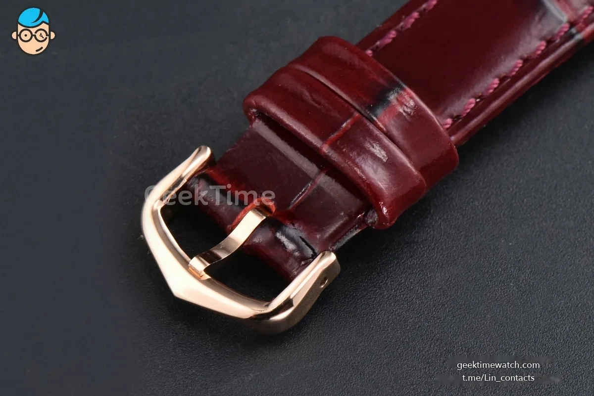 Tank Américaine Small 35.8mmx19mm RG 8848F Diamond Bezel Red Leather Strap Quartz