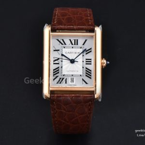 Tank Solo XL Automatic 31mm x 41mm RG AF Brown Leather Strap 9015