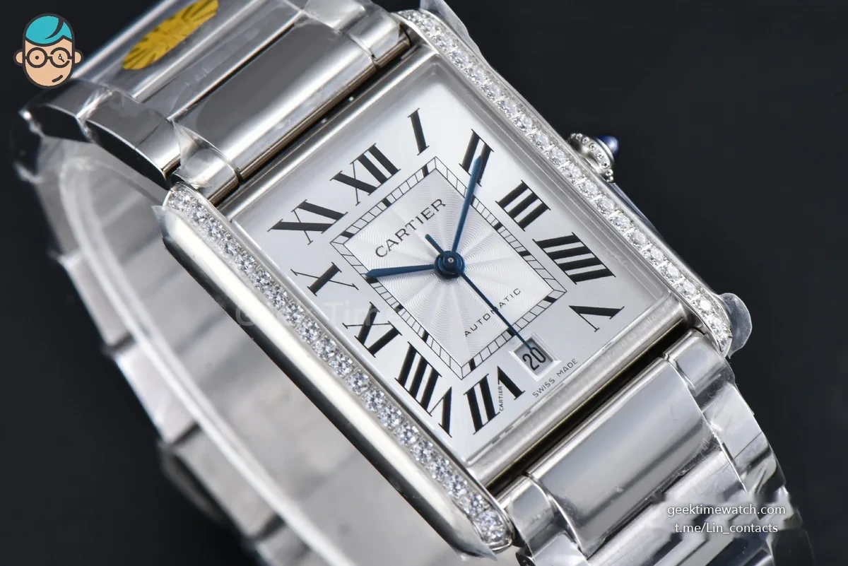 Tank Solo XL Automatic 31mm x 41mm SS Diamond AF SS Bracelet 9015