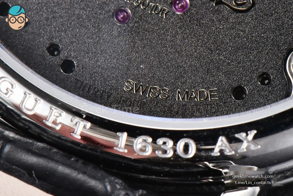 Tradition 7057BB ZF 40MM Gray Dial Black Subdial Black Leather Strap A505