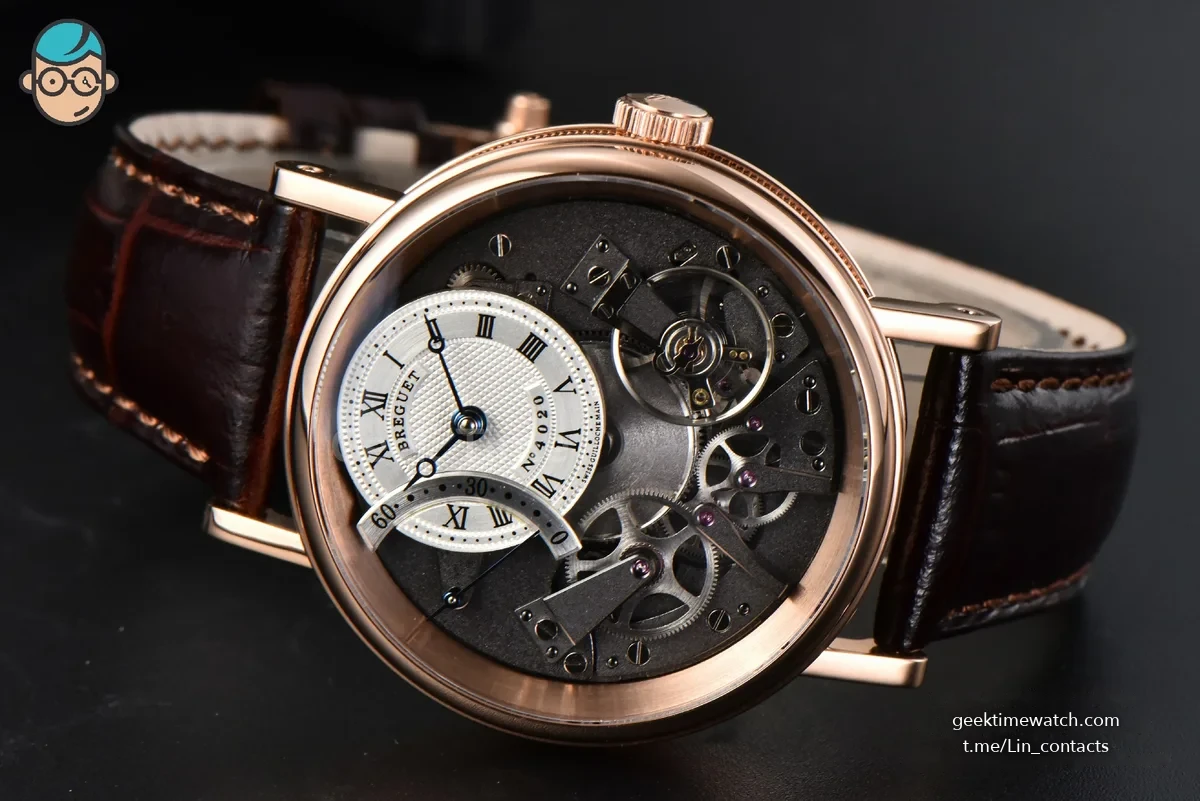 Tradition 7097BB RG ZF 40MM Gray Dial White Subdial Brown Leather Strap A505
