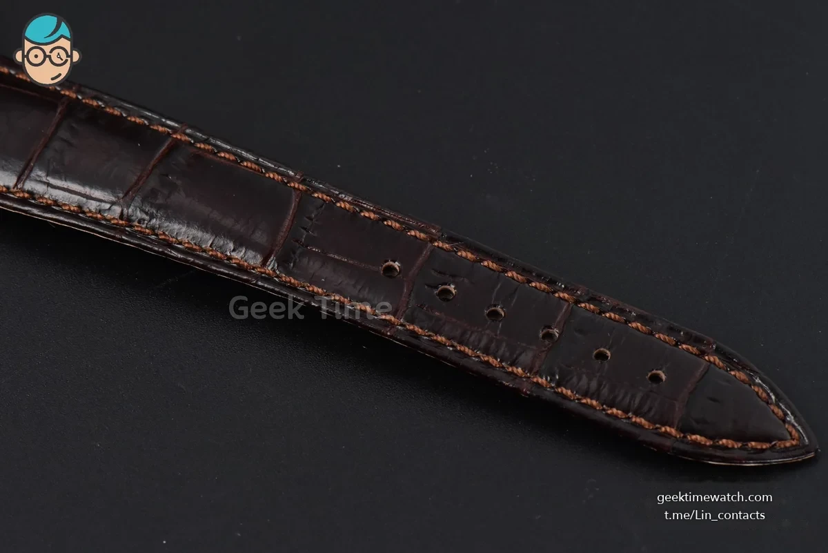 Tradition 7097BB RG ZF 40MM Gray Dial White Subdial Brown Leather Strap A505