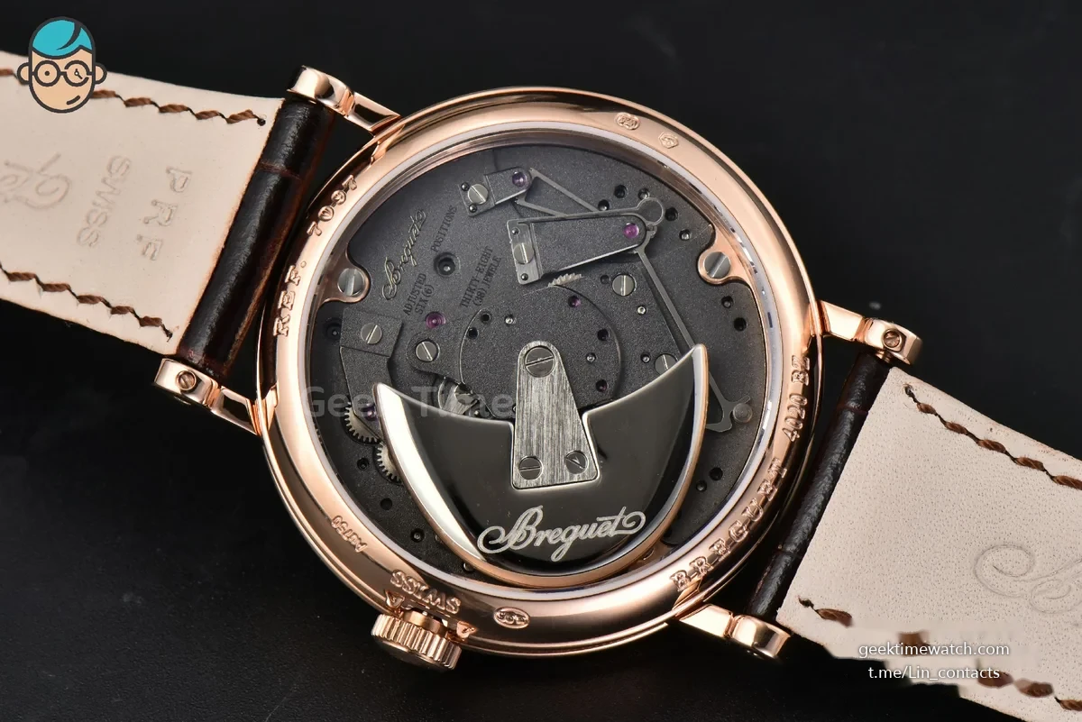 Tradition 7097BB RG ZF 40MM Gray Dial White Subdial Brown Leather Strap A505