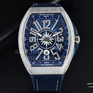Vanguard V45 45mm ABF Diamond Blue Dial Blue Rubber Strap MIYOTA 9015