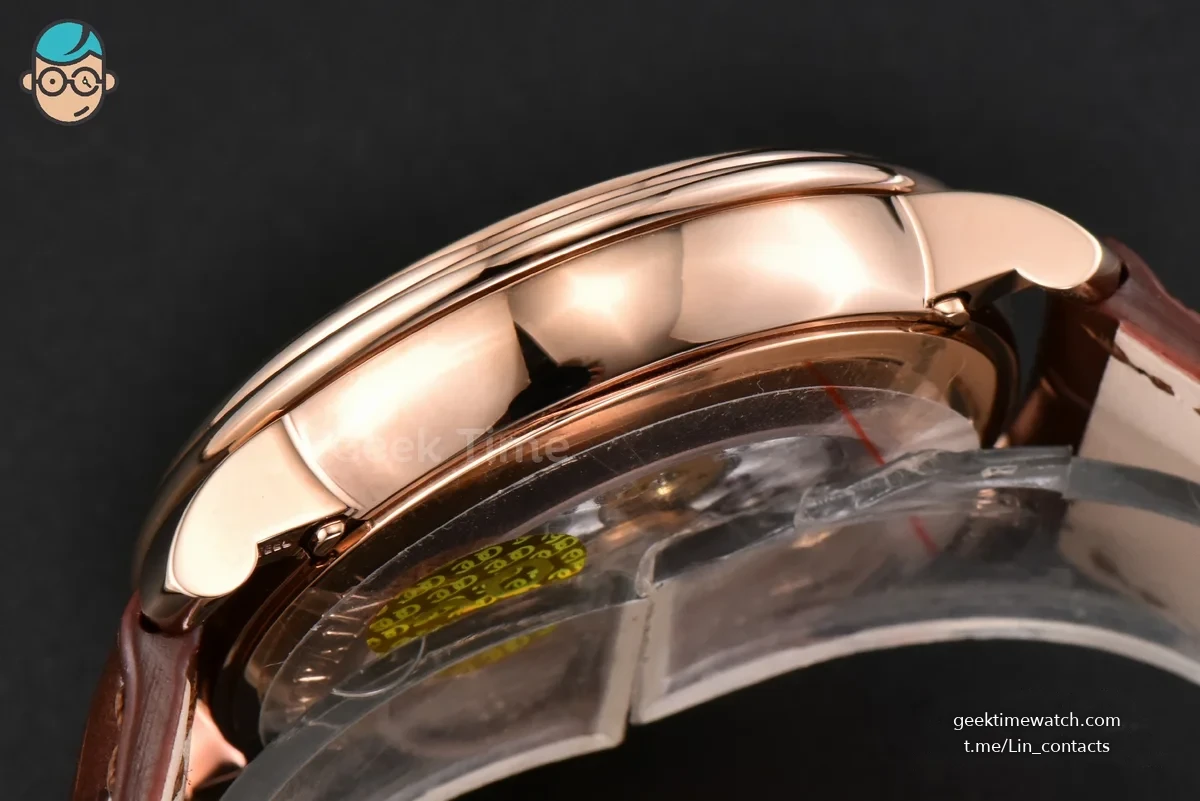 Villeret 6654 40mm Complicated Function OMF RG White Dial Brown Leather Strap A6654 V3