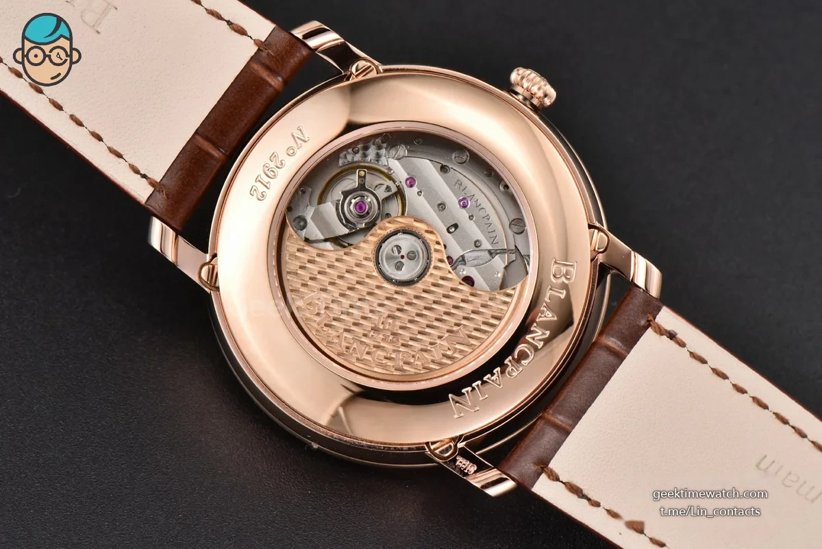 Villeret 6654 40mm Complicated Function OMF RG White Dial Brown Leather Strap A6654 V3