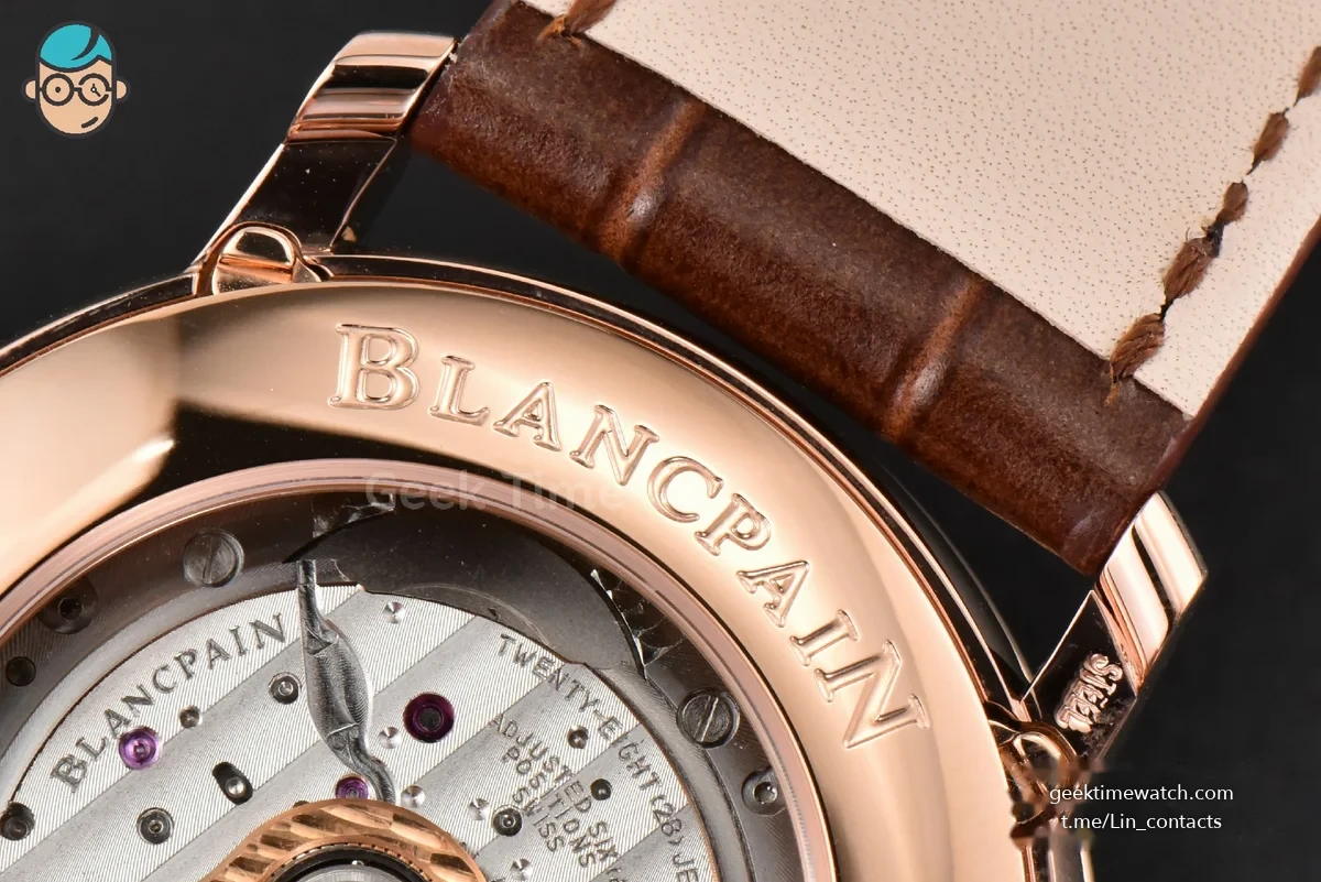 Villeret 6654 40mm Complicated Function OMF RG White Dial Brown Leather Strap A6654 V3