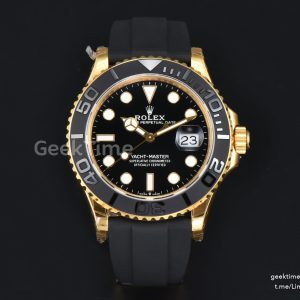 YachtMaster 226658 42mm YG VSF Black Bezel Black Dial Oysterflex Strap VS3235 V2(Tungsten)